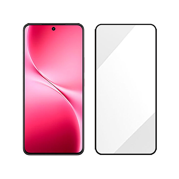 阿柴好物 Vivo V60 Lite 5G 滿版全膠玻璃貼-紳士黑