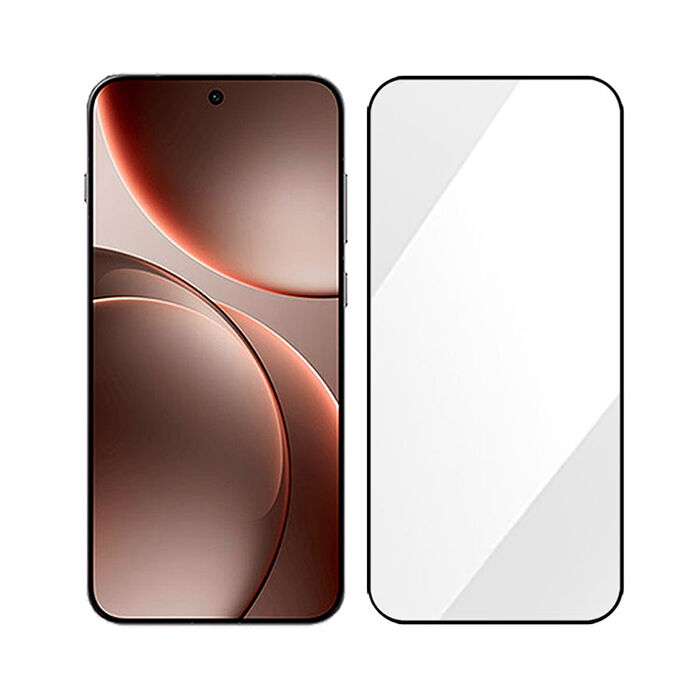 阿柴好物 OPPO Find X9系列(Find X9/Find X9 Pro) 滿版全膠玻璃貼(支援指紋辨識)-紳士黑