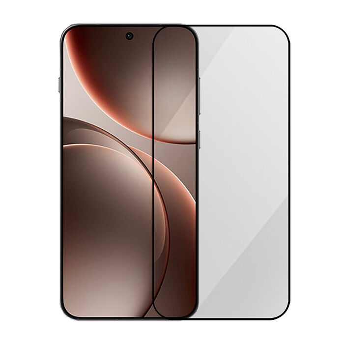 Metal-Slim OPPO Find X9/Find X9 Pro 全膠滿版9H鋼化玻璃貼(支援指紋辨識解鎖)-晶鑽黑