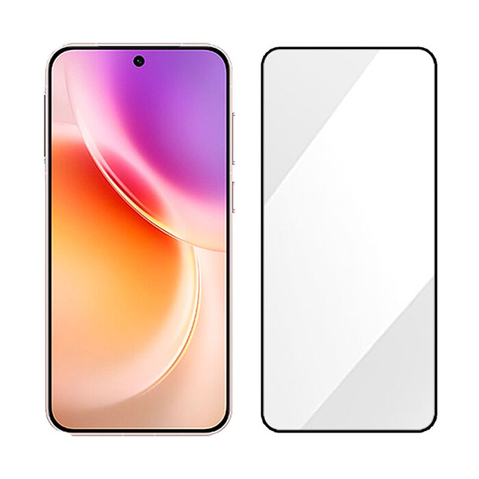 阿柴好物 Vivo X300系列(X300/X300 Pro) 滿版全膠玻璃貼(支援指紋辨識)-紳士黑