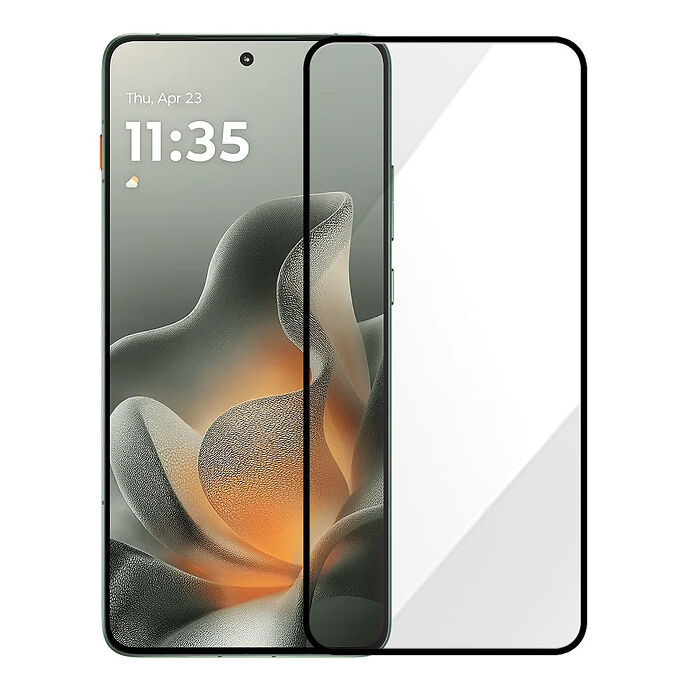 Metal-Slim Motorola Edge 70 全膠滿版9H鋼化玻璃貼-晶鑽黑