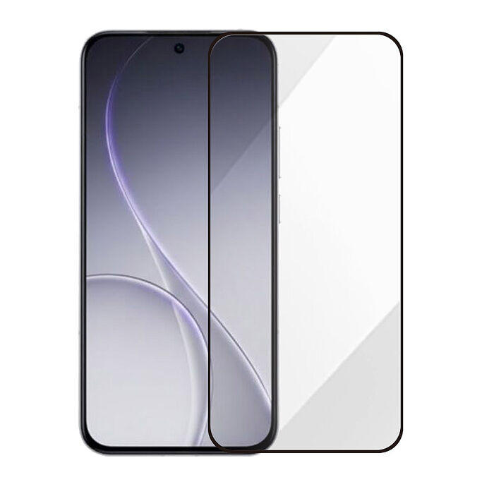 Metal-Slim OPPO Reno 15/15 Pro/15 Pro Max/15F 5G 全膠滿版9H鋼化玻璃貼-晶鑽黑