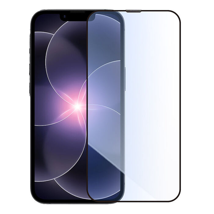 Metal-Slim Apple iPhone 17e 抗藍光全滿版9H鋼化玻璃貼-星夜黑