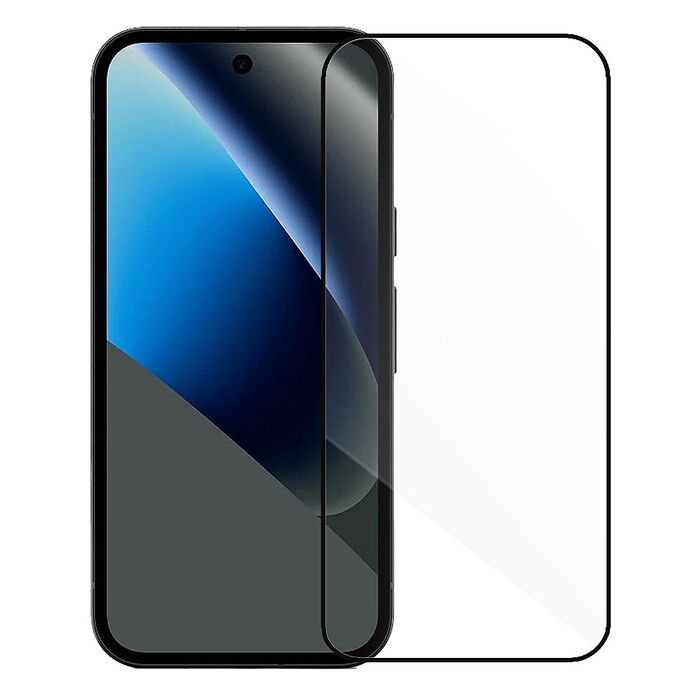 Metal-Slim Google Pixel 9a/10a 全膠滿版9H鋼化玻璃貼-晶鑽黑