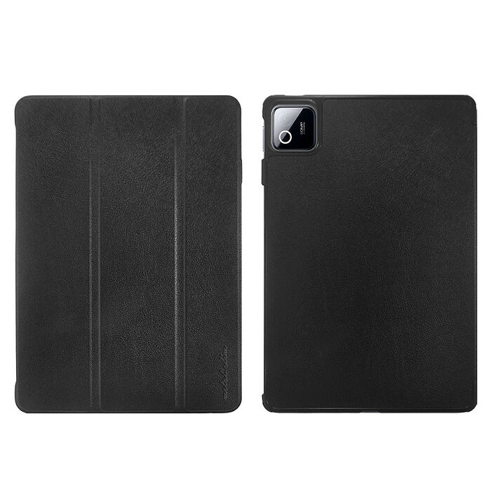 Metal-Slim 小米 Pad 8/8 Pro/7/7 Pro 高仿小牛皮三折磁吸站立皮套