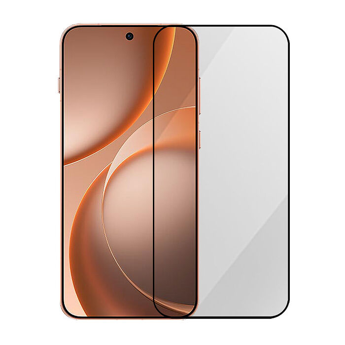 Metal-Slim OPPO Find X9s 全膠滿版9H鋼化玻璃貼(支援指紋辨識解鎖)-晶鑽黑