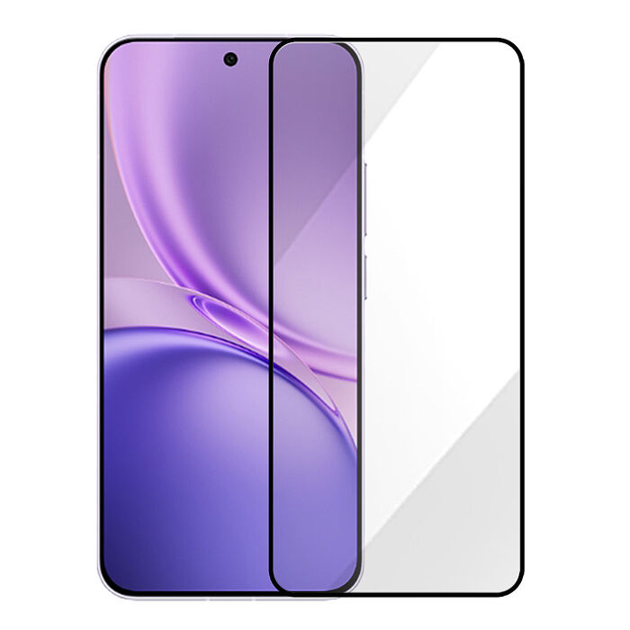 Metal-Slim Vivo X300 FE 5G 全膠滿版9H鋼化玻璃貼(支援指紋辨識解鎖)-晶鑽黑