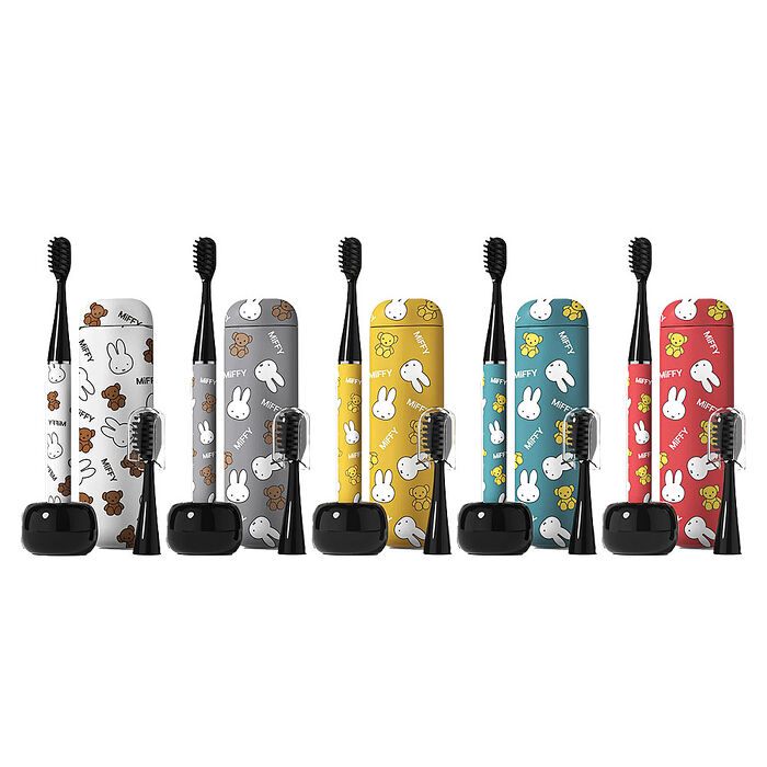 MiPOW Miffy BRUSH-GO i4 CI-900S Miffy70週年特別版電動牙刷旅行組(附旅行盒和陶瓷支架底座)