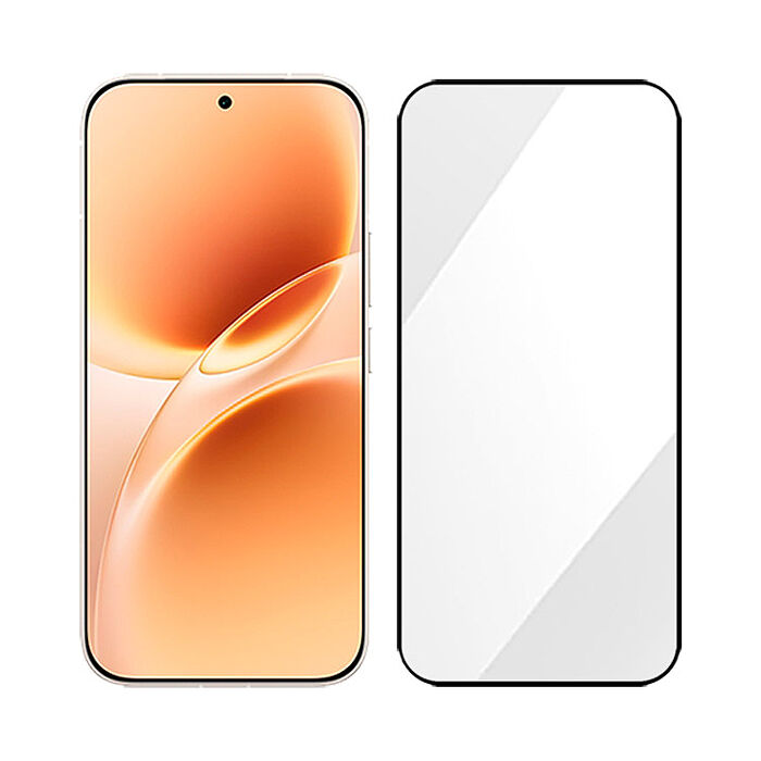 阿柴好物 Vivo V70 5G 滿版全膠玻璃貼(支援指紋辨識)-紳士黑