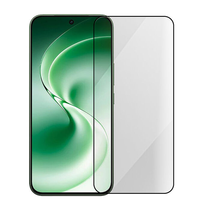 Metal-Slim Vivo V80 Lite 5G 全膠滿版9H鋼化玻璃貼-晶鑽黑