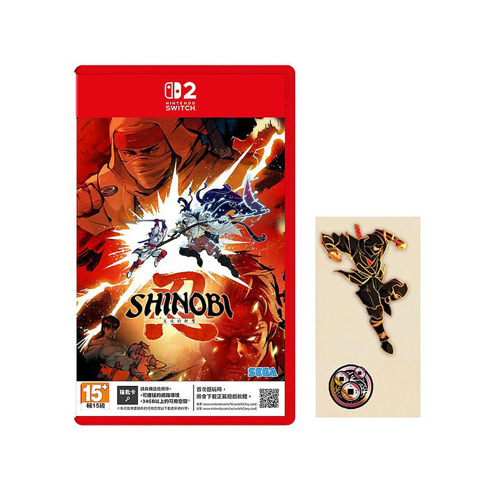 任天堂 NS2 Switch2 SHINOBI 忍：反攻的斬擊-中文版(鑰匙卡)●贈首批DLC