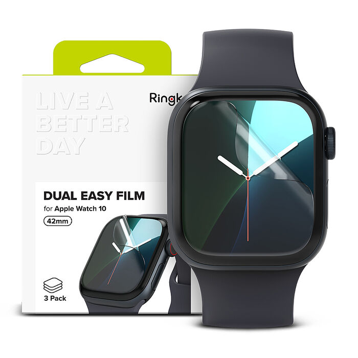 Rearth Ringke Apple Watch 10代 42/46mm 抗衝擊螢幕保護貼(三片裝)
