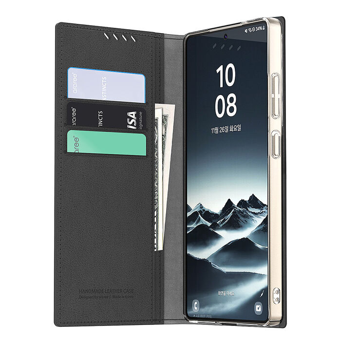 Araree 三星 Galaxy S25 系列 手工掀蓋式保護皮套