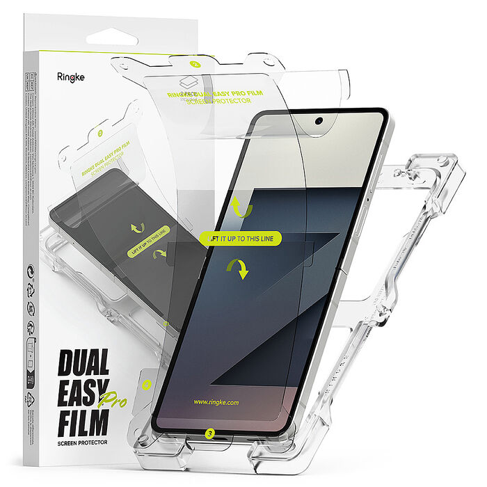Rearth Ringke 三星 Galaxy Z Flip 7 滿版抗衝擊螢幕保護貼(兩片裝)