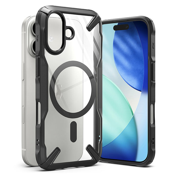 Rearth Apple iPhone 17 (Ringke FXM) 磁吸式保護殼(黑)