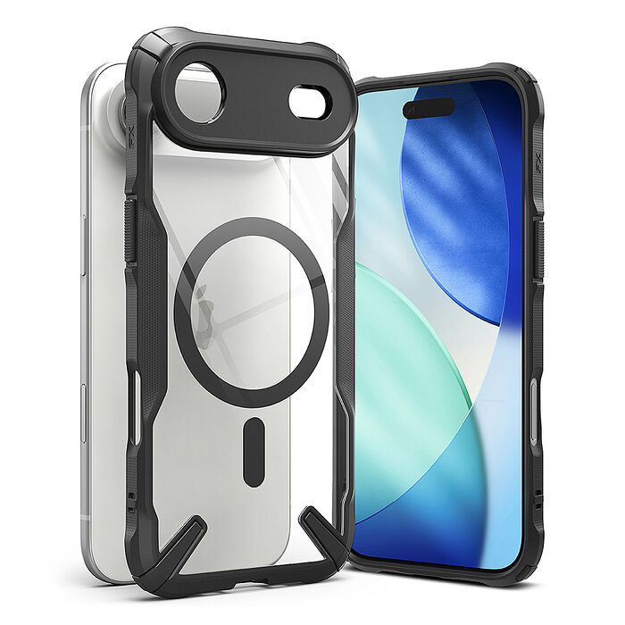 Rearth Apple iPhone Air (Ringke FXM) 磁吸式保護殼(黑)