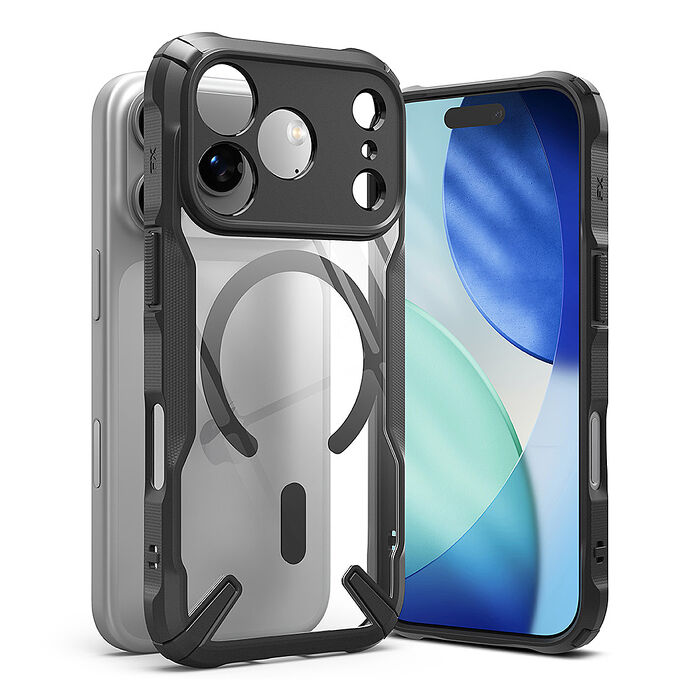 Rearth Apple iPhone 17 Pro (Ringke FXM) 磁吸式保護殼(黑)