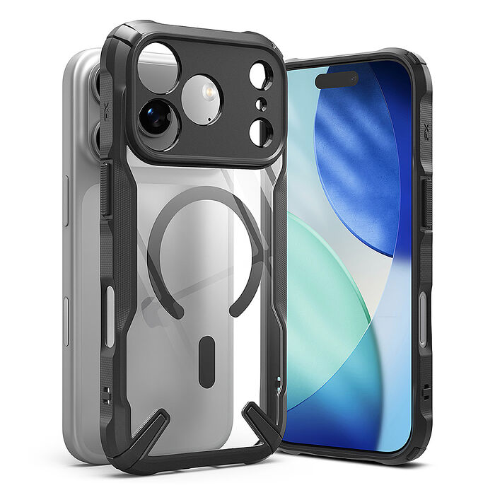 Rearth Apple iPhone 17 Pro Max (Ringke FXM) 磁吸式保護殼(黑)