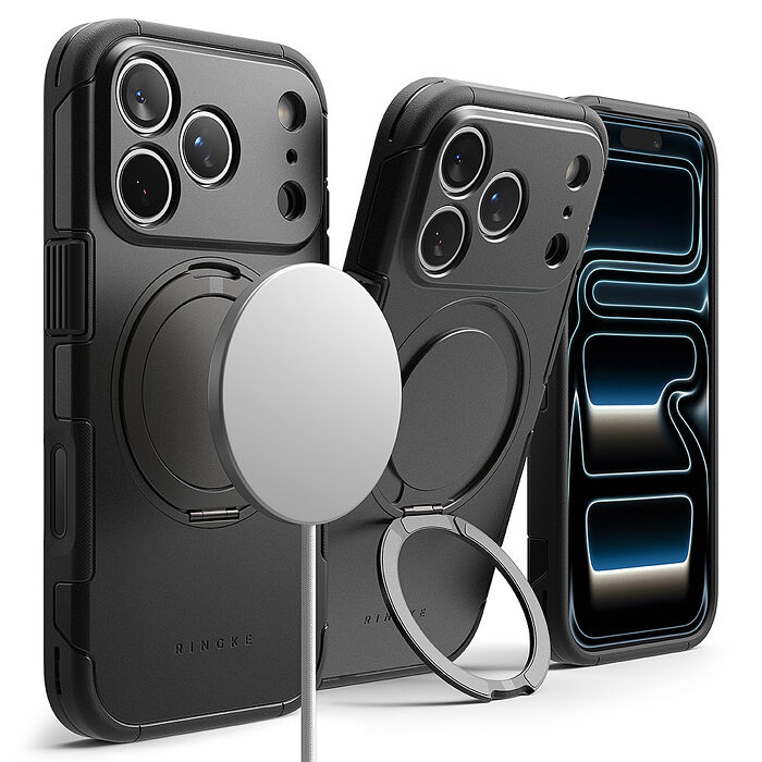 Rearth Apple iPhone 17 Pro (Ringke Alles) 磁吸立架保護殼