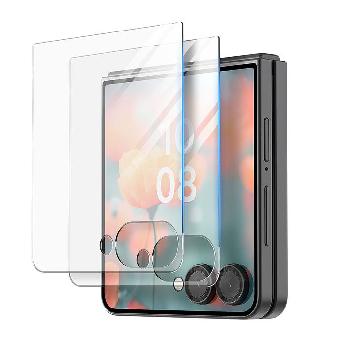 Araree 三星 Galaxy Z Flip 7 強化玻璃保護貼(2片裝)