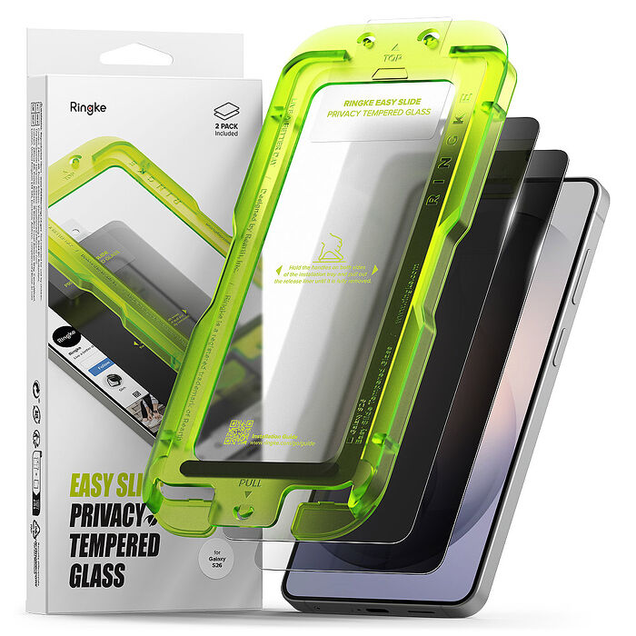 Rearth Ringke 三星 Galaxy S26 系列 零失敗防窺玻璃保護貼(2片裝)