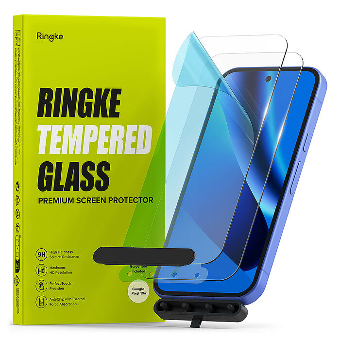 Rearth Ringke Google Pixel 10a 零失敗玻璃保護貼(2片裝)