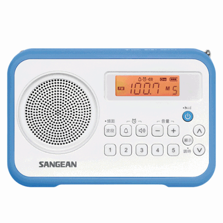 SANGEAN山進 二波段數位式時鐘收音機(調頻/調幅)PRD30