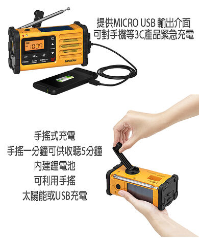 SANGEAN調幅/調頻防災收音機 MMR88