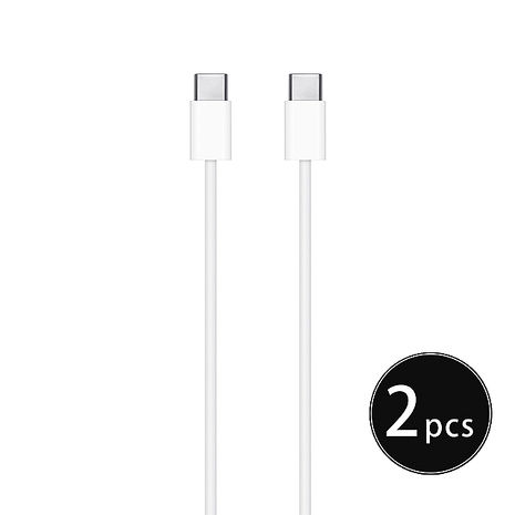 2入組 Apple適用 Usb C To Usb C 充電連接線 1m 適用ipad Pro Ipad Air 耳機 穿戴 手機配件 Myfone購物