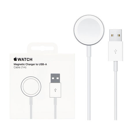 Apple 蘋果 原廠 Watch 磁性充電 USB-A 連接線 - 1公尺 (A2255)
