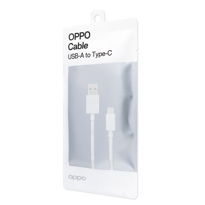 OPPO 原廠新款DL143 VOOC USB-A to Type-C 閃充充電線3A - 0.8M (環保原封)