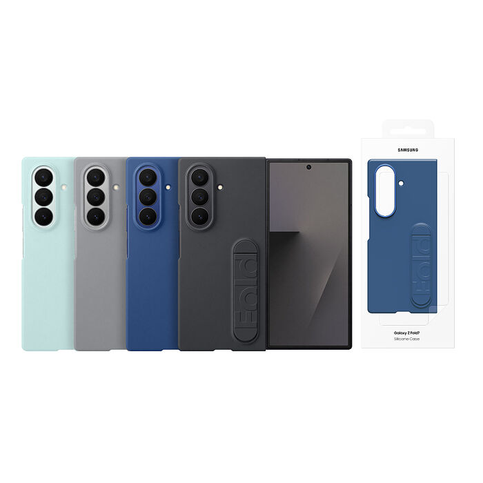 Samsung 三星 Galaxy Z Fold7 原廠矽膠薄型保護殼 - 附支架/保貼 (EF-MF966)