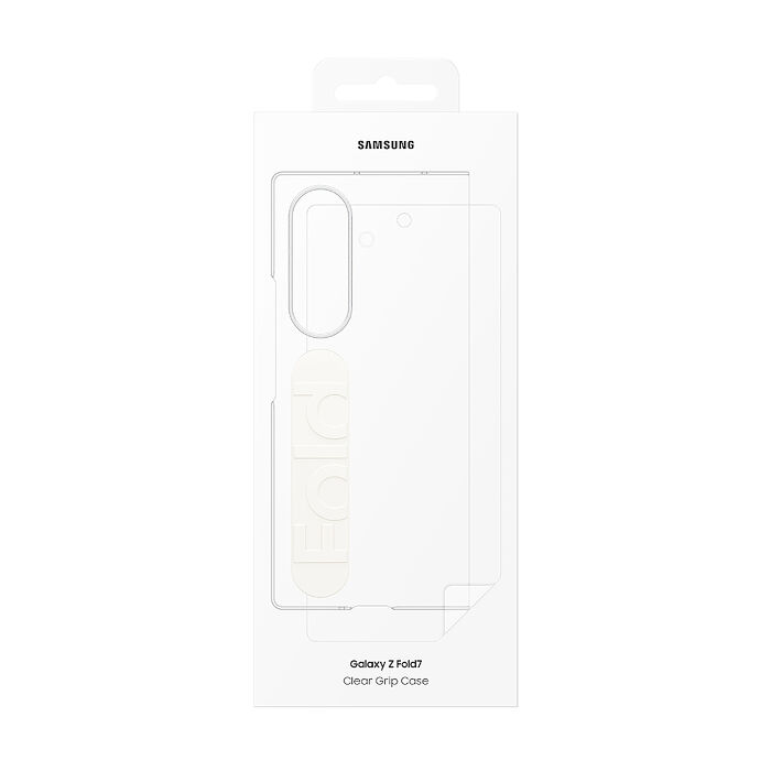 Samsung 三星 Galaxy Z Fold7 原廠透明保護殼 - 附指環帶/保貼 (EF-QF966)