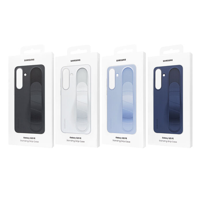 Samsung 三星 Galaxy S25 FE 原廠立架式矽膠保護殼 - 附指環帶 (EF-GS731)