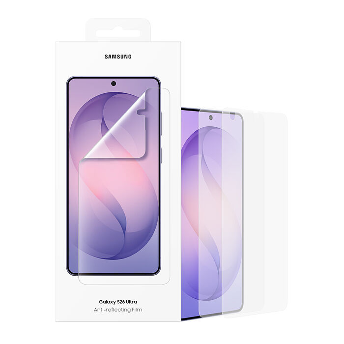 Samsung 三星 Galaxy S26 Ultra / S26+ / S26 原廠抗反光螢幕保護貼 -內附 2片保貼 (公司貨)