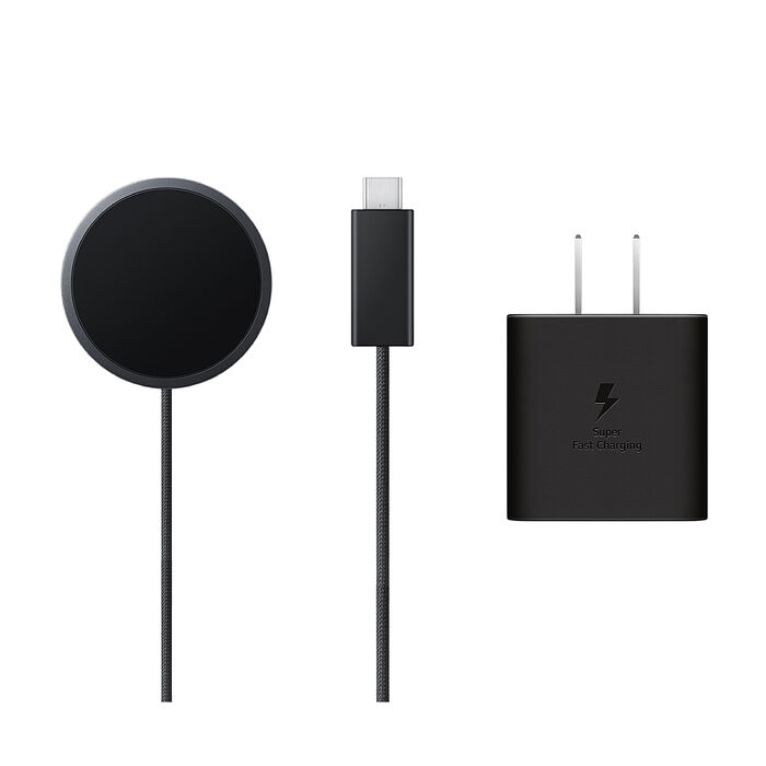 Samsung 三星 原廠 磁吸無線充電器 Max 25W - 附 45W快充旅充頭, 需搭磁吸殼 (EP-P2900)