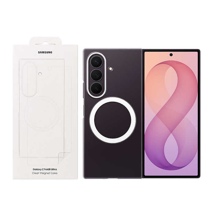 Samsung 三星 Galaxy Z Fold8 Ultra / Z Fold8 原廠透明磁吸保護殼 - 附保貼