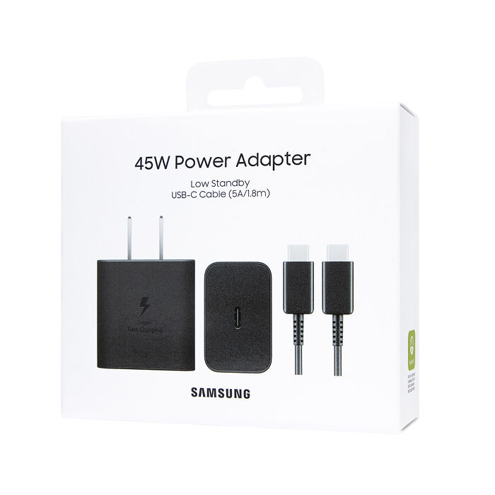 Samsung 三星 原廠新款 45W 快充旅充組 Type C, 內附5A/1.8m快充線【EP-T4511】