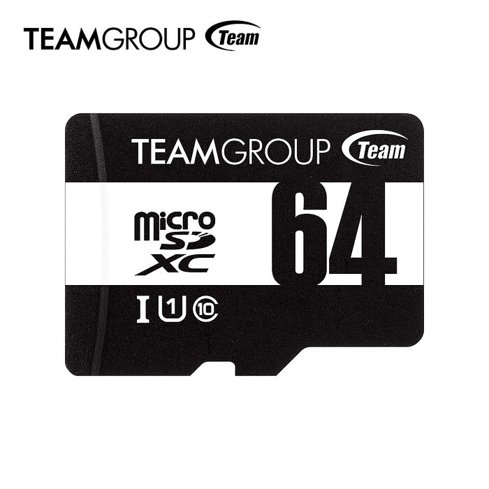 Team 十銓 64GB microSDHC UHS-I U1 C10記憶卡 100MB/s(含轉卡)