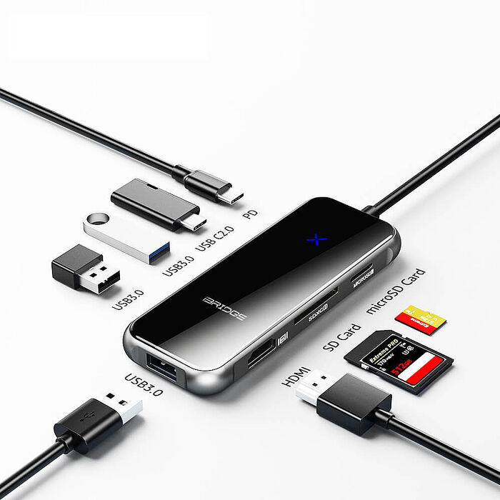 iBRIDGE 8合1 Type-C Hub 多功能4K轉接器