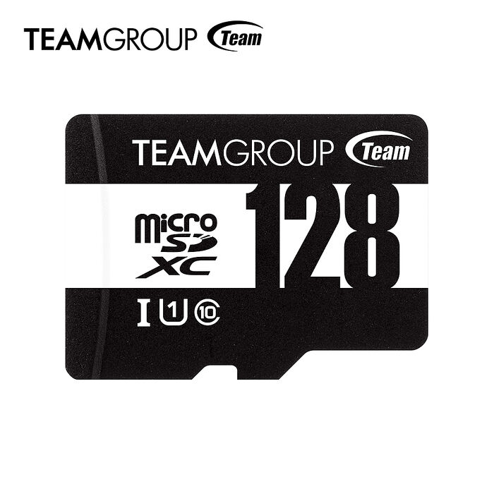 Team 十銓 128GB microSDHC UHS-I U1 C10記憶卡 100MB/s(含轉卡)
