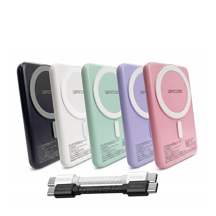 iBRIDGE 5000mAh固態電池極薄快充無線行動電源