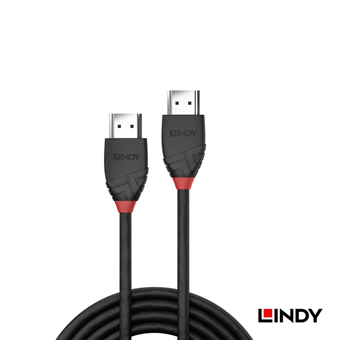 LINDY 林帝 BLACK系列 HDMI 2.0(Type-A) 公 to 公 傳輸線 2m (36472)