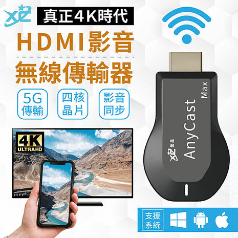 電視棒 HDMI無線傳輸器/手機轉電視/無線影音傳輸【４Ｋ高清！無線連接】