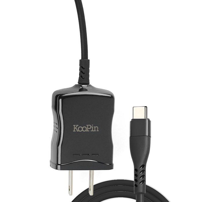 KooPin 高效能超急速2.4A一體成型插座充電線1.5M (Type-C)