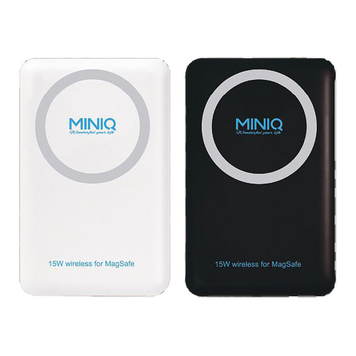 MINIQ 20W LED數位顯示/磁吸式雙孔無線快充行動電源(台灣製造)