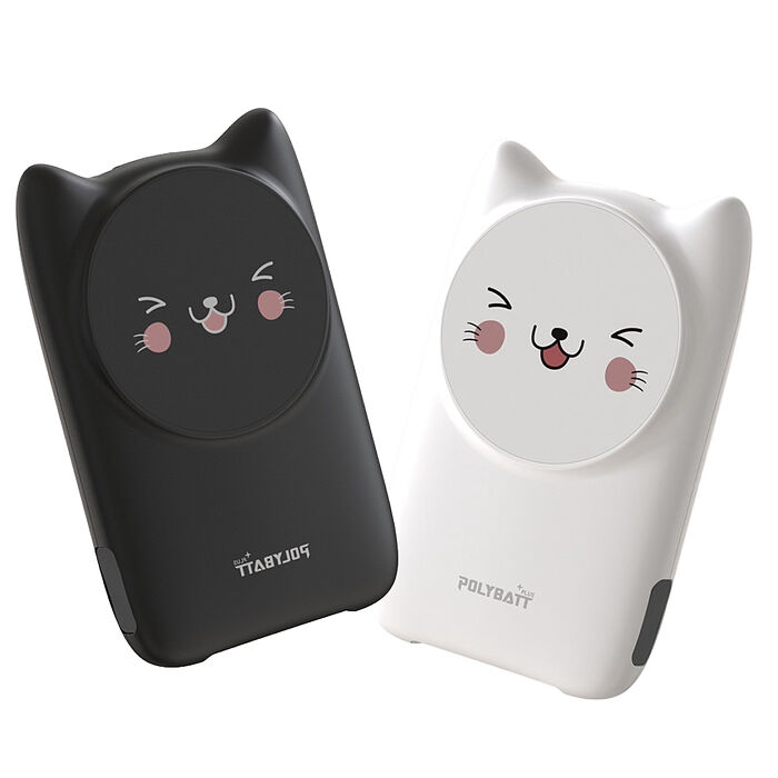 開心貓咪 22W 磁吸式無線/自帶線/快充行動電源(贈送一體成型插座充電線)