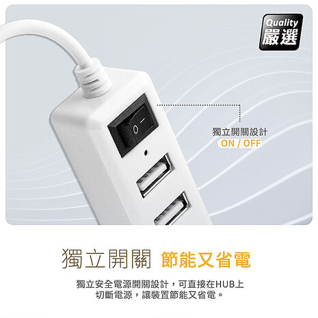獨立式插座/4埠USB HUB 通過國家認證(優質二入)