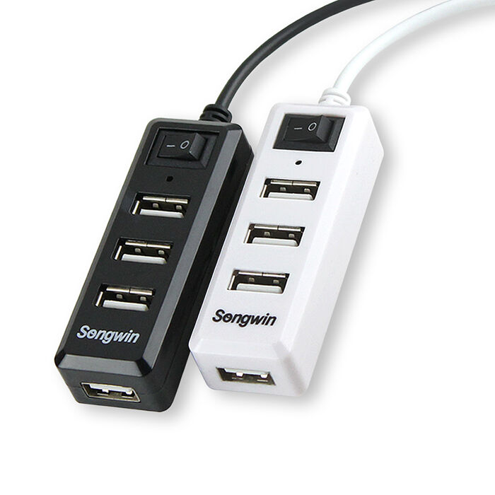 獨立式插座/4埠USB HUB 通過國家認證(優質二入)