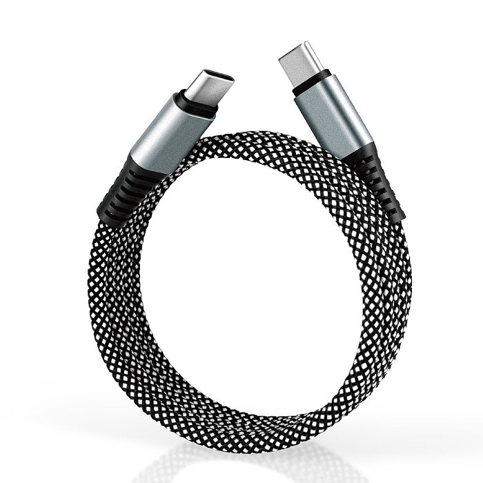 Songwin 雙頭Type-C 60W 磁吸收納快充線/充電線(100公分)